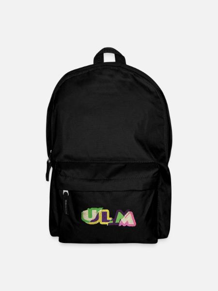 Ulm Deutschland Stadt Schrift Punk Retro - Rucksack - Schwarz