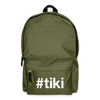 TIKI Hashtag - Backpack - olive green - Front