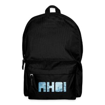 Ahoy, navire, ancre, vacances, mer, maritime, mer du Nord, frais - Sac à dos - noir - Devant