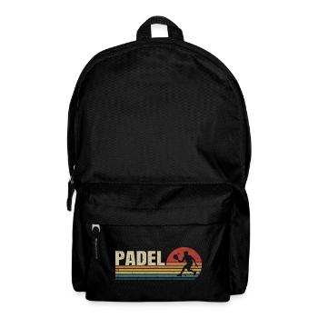 Padel Retro Sunset - Rucksack - Schwarz - Vorne