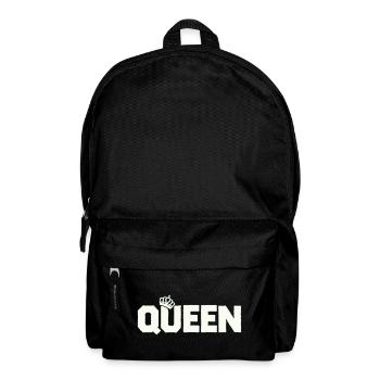 Queen Crown Font Block - Backpack - black - Front