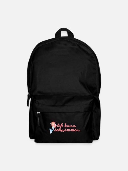 Ich kann schwimmen – Meerjungfrau Mädchen - Rucksack - Schwarz