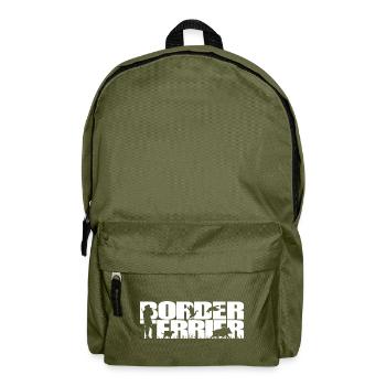BORDER TERRIER Chien de chasse Wilsigns Chasseurs - Sac à dos - vert olive - Devant