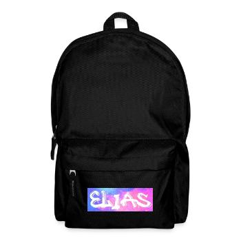 Elias Name Geschenk Geschenkidee Galaxie - Rucksack - Schwarz - Vorne