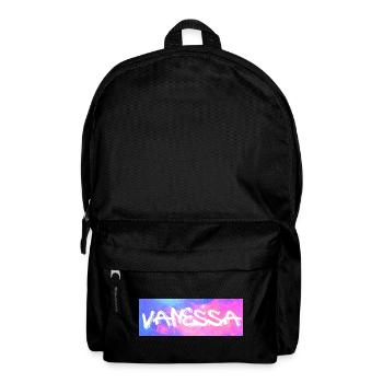 Vanessa Name Gift Gift Idea Galaxy - Backpack - black - Front