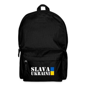 Slava ukraini - Rucksack - Schwarz - Vorne
