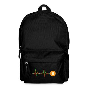 Bitcoin Chart Pattern - Backpack - black - Front