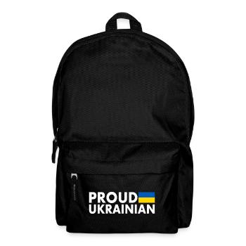 Proud ukrainian - Backpack - black - Front