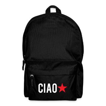 t-shirt hello red star t-shirt red star - Backpack - black - Front