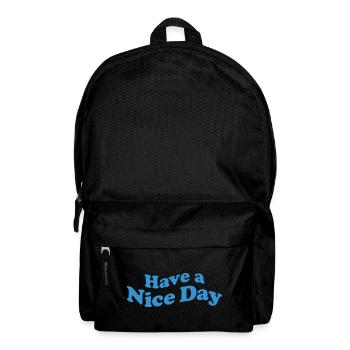 nice day - Rucksack - Schwarz - Vorne