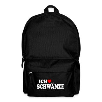 Ich liebe schwänze - Rucksack - Schwarz - Vorne