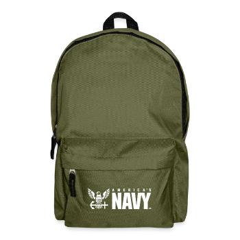 US Navy Emblem - Rucksack - Olivgrün - Vorne