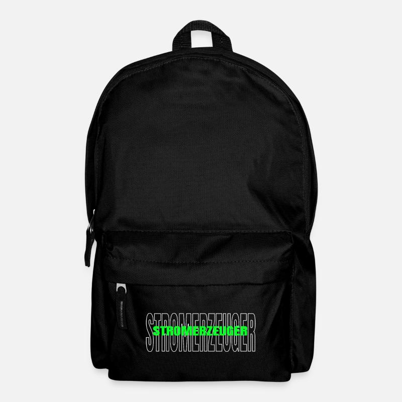 Stromerzeuger Nachhaltige Stromerzeugung - Rucksack - Schwarz