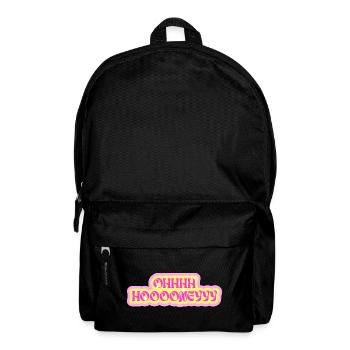 Ohhh hoooneyyy "Oh Honey" Neon Bubble Typography - Backpack - black - Front