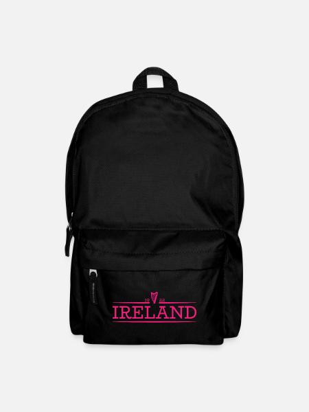 Ireland - Irland - Ire - irisch - Harfe - Rucksack - Schwarz