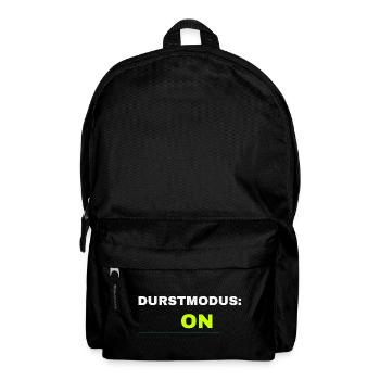 Durstmodus ON Frühlingsfest 2026 – Bier Festival - Rucksack - Schwarz - Vorne