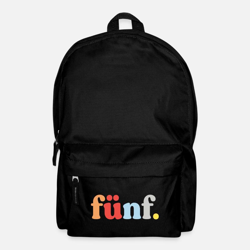 5. Geburtstag Geschenk Fünf Jahre  - Rucksack - Schwarz