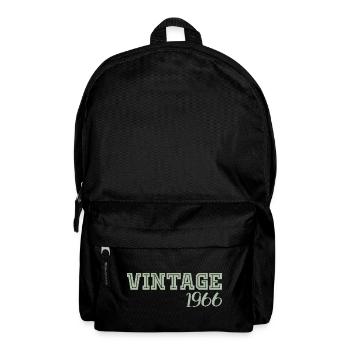 60 ans 1966 Vintage Retro Cadeau Anniversaire - Sac à dos - noir - Devant
