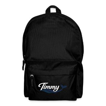 Timmy Wal - Typography - Backpack - black - Front