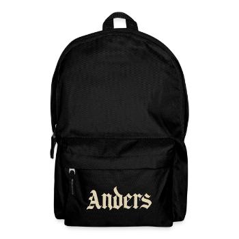 Lettrage gothique d’Anders - Sac à dos - noir - Devant