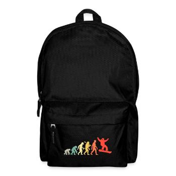 Snowboard Evolution for snowboarders - Backpack - black - Front