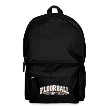 Floorball Pass Schuss Score - Rucksack - Schwarz - Vorne
