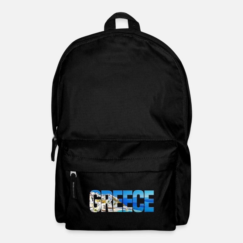 Greece Inselparadies Collage - Rucksack - Schwarz