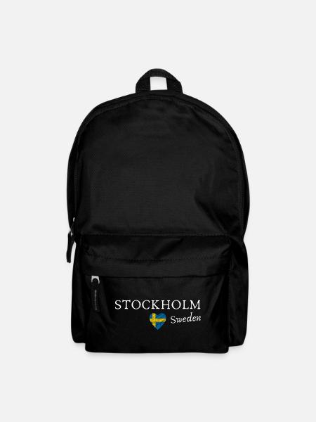 Ich liebe Stockholm, Schweden - Rucksack - Schwarz