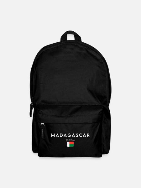 Drapeau de Madagascar, fierté malgache - Sac à dos - noir