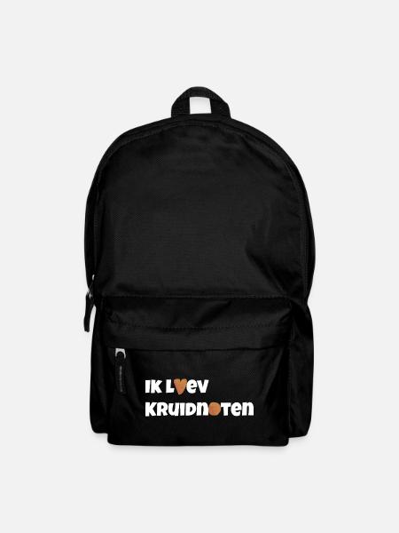 Ich liebe kruidnoten - Rucksack - Schwarz