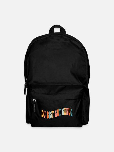 Retro 70s Groovy You're Good Enough Hippie Boho - Backpack - black