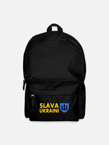 Slava ukraini - Rucksack - Schwarz