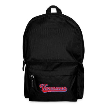 Vancouver Lettering Retro Style - Backpack - black - Front