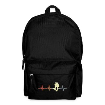 Vintage Skater Herzklopfen - Rucksack - Schwarz - Vorne