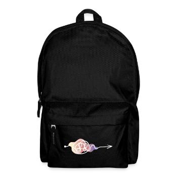 Pastel Lines Arrow Design - Backpack - black - Front