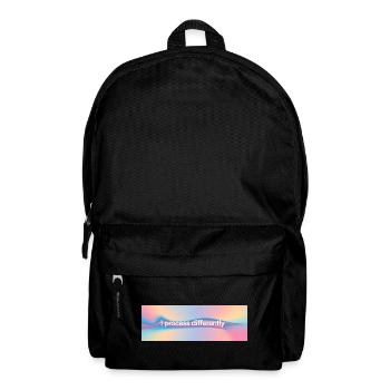 I process differently - Backpack - black - Front