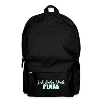 Finja als Liebe - Rucksack - Schwarz - Vorne