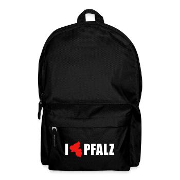 I love Pfalz Rheinland-Pfalz - Rucksack - Schwarz - Vorne