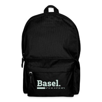 Basel Koordinaten - Rucksack - Schwarz - Vorne
