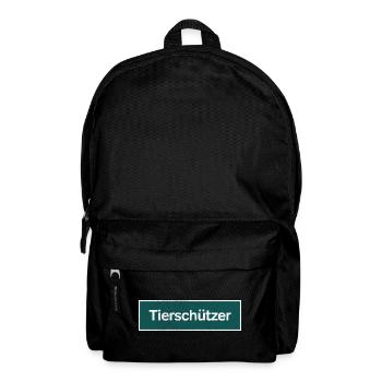 Tierschützer - Rucksack - Schwarz - Vorne