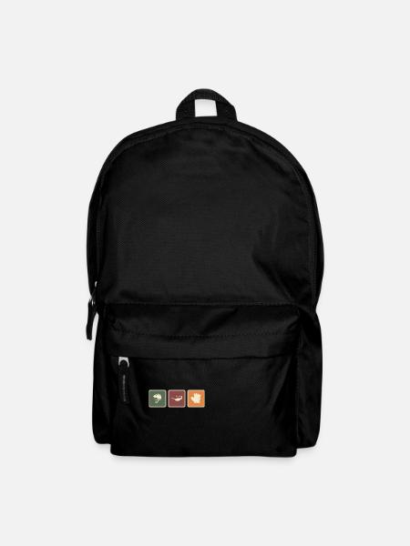 fahrrad bike gravelbike on tour - Rucksack - Schwarz