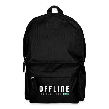 Offline is the new bio - Backpack - black - Front