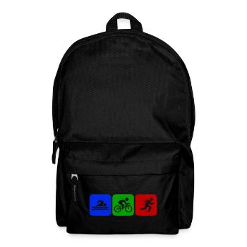 Triathlon Swimming Cycling Running - Backpack - black - Front