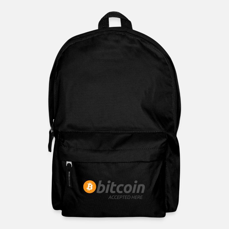 Bitcoin Accepted Here - Backpack - black