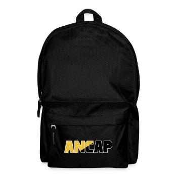Anarchie-Kapitalismus Flagge 4 ancap - Rucksack - Schwarz - Vorne