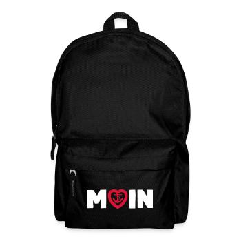 MOIN Herz Anker Norden Liebe - Rucksack - Schwarz - Vorne