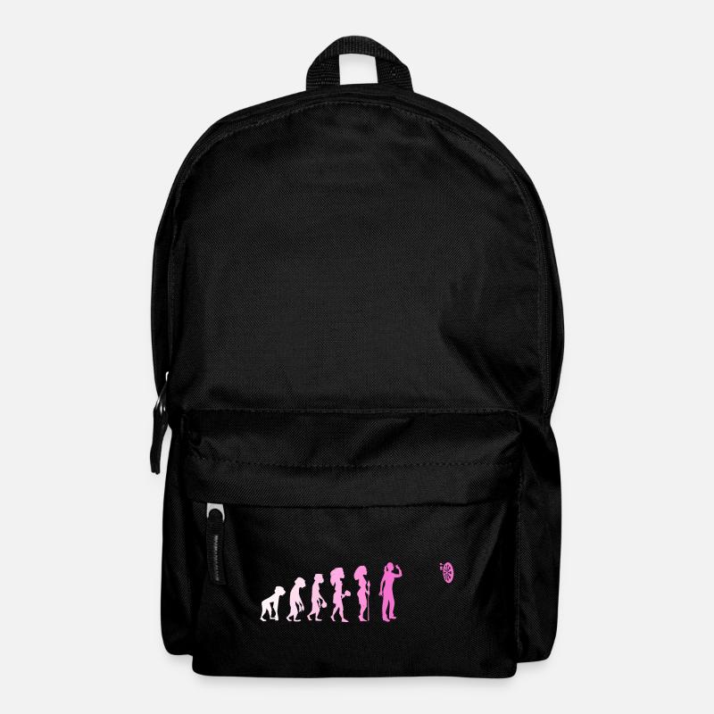 Darts Evolution Dartspielerin Dart Geschenk Frauen - Rucksack - Schwarz