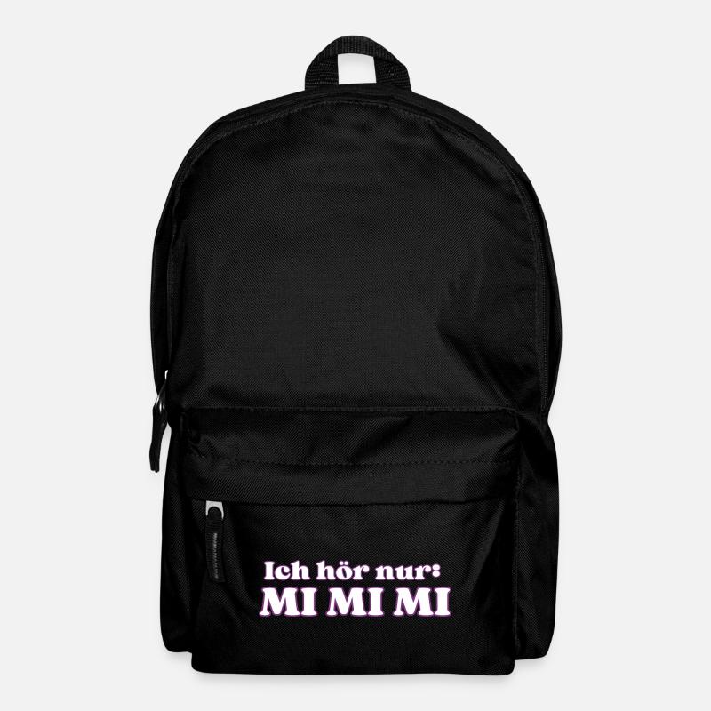 ICH HÖR NUR MI MI MI - Rucksack - Schwarz