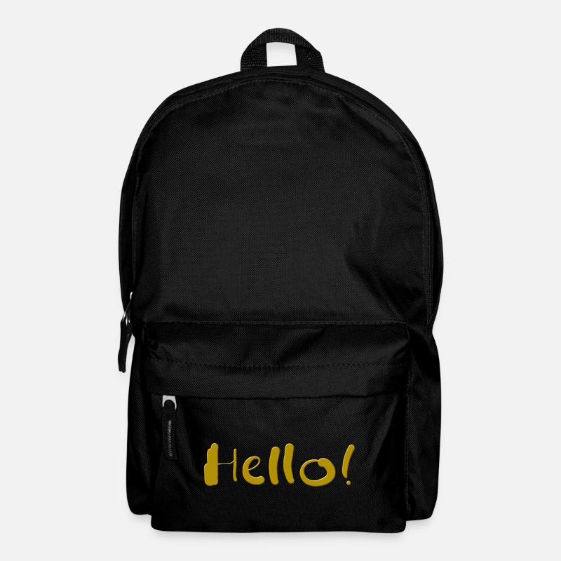 hello hallo hey hi salutti servus gruss flirten - Rucksack - Schwarz