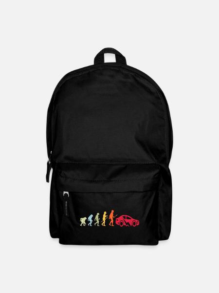 E-Auto Elektroauto Evolution - Rucksack - Schwarz